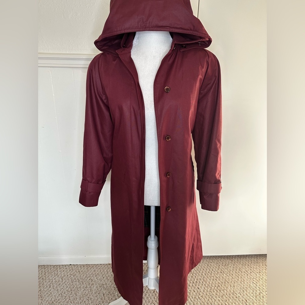 London Fog Classic Trench Coat Timeless vintage Style size 10P
